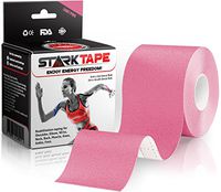 Kinesiology Tape for Knee, Shoulder, Wrist, Muscles, Ankle - Designed to Boost Athletic Performance, Prevent Joint and Muscle Pain. Easy to Apply, Sticky Waterproof Latex Free Adhesive, Uncut Pink