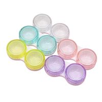 Healifty 15pcs Contact Lens Case Durable Contact Container Holder Contact Lenses Storage Case for Women Ladies Girls Home Travel