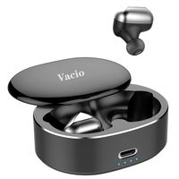 Vacio Bluetooth Wireless Earbuds,Sports Earpiece Headset,True in-Ear Headphones with Magnetic Charging Case Earphone with Mic Running for iPhone 11 iPad Samsung - Black