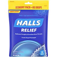 HALLS Mentho-Lyptus Cough DropsIncludes one 80 ct. bag of HALLS Mentho-Lyptus Flavor Cough Drops.