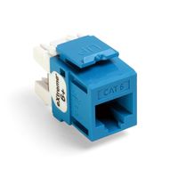 Leviton 61110-OL6 eXtreme Cat 6 QuickPort Connector,  10-Pack, Blue