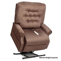 Pride LC-358XXL (600 Lbs. Weight Capacity) Heritage 2-Position Lift Chair with Inside Delivery and Setup Option (Cloud 9 Walnut, Curbside Delivery)