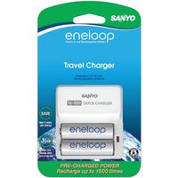 Sanyo SEC-TDR02N Eneloop 1500 Cycle Travel Charger Kit
