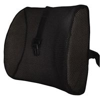 Moyishi High Resilient Memory Foam 3D Ventilative Mesh Lumbar Support Cushion/Back Cushion/Support Cushion (Black)