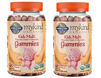 MyKind Organics Kids Multi Organic Real Fruit and Vitamins in Delicious Organic Fruit (120 Vegan Gummy Drops) Pack of 2