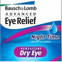 Bausch & Lomb Advanced Relief Preservative Free Night Time Lubricant Eye Ointment, 0.125-Ounce Tube