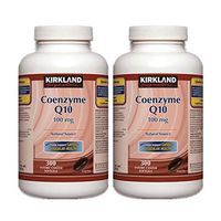 2 x Kirkland Signature™ Coenzyme Q10 Natural Source 100 mg, 300 Softgels