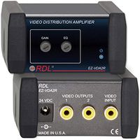 Radio Design Labs EZ-VDA2R RCA Video Distribution Amp, 1x2, NTSC/PAL