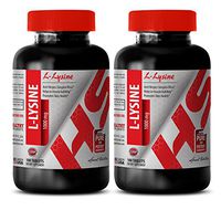 L-lysine - L-LYSINE Supplement 1000 MG - Boost Athletic Performance (2 Bottles)
