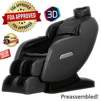 New 2018 FUJITA DR-91 Space-Saving Zero-Gravity 3D Full-Body super long L Track massage -full Head Massage - Heated Back Fully Loaded! No Assembly music sync 6 popular auto programs! (Black)
