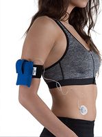 Athletic Insulin Pump Case with Strap for Medtronic 630G / 670G (S Arm, Blue)
