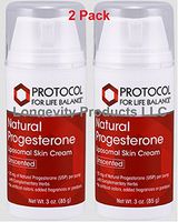 Protocol For Life Balance - Progesterone Cream w/ Pump 3 oz - 2 Pack