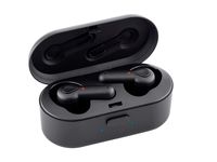 Monoprice TWE-04 True Wireless Earphones Bluetooth 5, IPX4, with Up to 35hrs of Backup Power Portable Charging Case, Perfect for Running, Jogging, Hiking, Yoga, Exercises, Gym, Fitness, Traveling