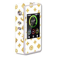 MightySkins Skin Compatible with Laisimo L1 200W TC – Gold Anchors | Protective, Durable, and Unique Vinyl Decal wrap Cover | Easy to Apply, Remove, and Change Styles | Made in The USA