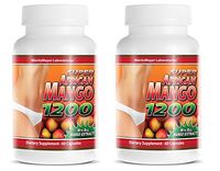Super African Mango 1200 Dietary Supplement 60 Capsules 2-Pack