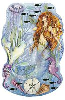 Punch Studio Die Cut Gold Foil Embellished Notepad ~ Mermaid 66838