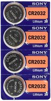 Sony CR2032 Lithium Batteries, Pack 4