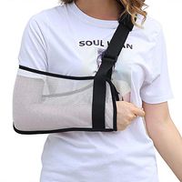 Arm Sling Air - Lightweight Cool Mesh Arm Sling,Arm Sling Sport Breathable, Fractured Bones - Adjustable Arm, Shoulder & Rotator Cuff Support (White)