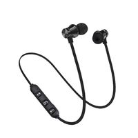 Sales Charberry 2019 Bluetooth 4.2 Stereo Earphone Headset Wireless Magnetic in-Ear Earbuds Headphone (Black)