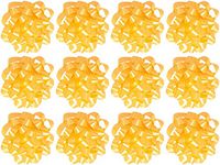 The Gift Wrap Company  Decorative Confetti Gift Bows, Large, Yellow, pack of 12