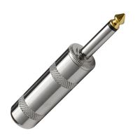 Seismic Audio - CABLE CONNECTOR - New 1/4" Large Barrel Mono TS Nickel - Allows for Speaker Cables with an outer diameter of 10MM/0.38"