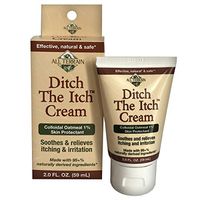 All Terrain Natural Ditch the Itch Cream 2oz, With Colloidal Oatmeal, For Itching & Irritation From Dry Skin, Rashes