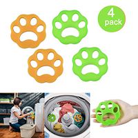 DKStarry Washing Machine Hair Remover, Laundry Hair Remover Balls， Reusable Cleaning Ball for Laundry Floating ，Pet Fur Catcher Filtering Hair Removal Device (4Pcs)
