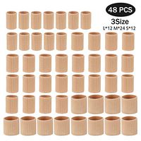 Goddess Aalto 48pcs Toe Cushion Tube,Toe Tubes Sleeves with 3 Different Size Toe & Finger Soft Gel Corn Pad Protectors for Sore Corns,Blisters,Calluses,Hammer Toe and Pressure Pain