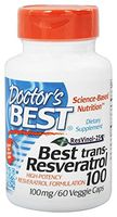 Doctors Best, Trans Resveratrol 100 Featuring Organic, 60 Count