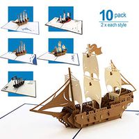 NDN LINE 3D Pop Up Greeting Card Flower and Tree Packs | Get well, Birthday, Holidays New Years, Bridal Shower, Wife, Mom (Ships Pack of 10)