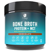 Bean Envy Bone Broth Protein Powder + MCT Oil + Prebiotic Acacia Fiber for Joint Protection, Better Digestion, Energy Boost, Weight Loss, and Sleep - Chocolate