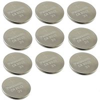 PANASONIC BATTERIES CR2032 LITHIUM BATTERY, 3V, COIN CELL (10 pieces)