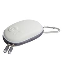 Hermitshell Hard Travel Case Fits Apple Magic Mouse (I and II 2nd Gen) and Carabiner (White)