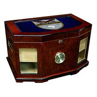 Large Premium Desktop Humidor - Glass Top -US Southern Command (SOUTHCOM)