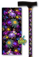 Adjustable Stylish T Handle Aluminum Walking Cane with Pretty May Flowers