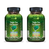 Irwin Naturals Triple-Tea Fat Burner - White, Green & Black Tea - Antioxidant Rich Metabolism Booster - 75 Liquid Softgels (2 pack)