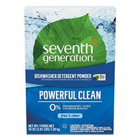 Seventh Generation Natural Automatic Powder Dishwashing Detergent, Free & Clear, 45-Ounce Boxes, Pack of 12, Packaging May Vary