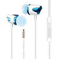 Kikole Cell Phone Computer General Wire-controlled In-ear Sporting Sweatproof Earphone Earbud Headphones