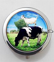 BlackKey Cow 3-Compartment Decorative Pocket Gift Box Case Organizer for Pill, Color 1 -2030