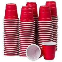 2oz Mini Red Solo Cups – 120 Count – Disposable Tiny Shot Glasses & Party Shooters – Great for Alcohol Tasting, Tailgates, Jager Bombs, Roulette, Wine, Beer, Liquor – By Drinking Game Zone