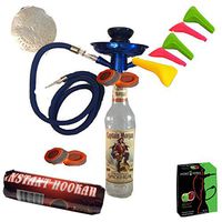 Liquor Bottle Hookah (Captain Morgan 1 Blue Hose)