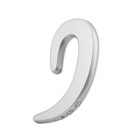 Insaneness Bluetooth Headphone-Bone Conduction Earhook Sports Wireless BT Earphone Headphone Headset (Silver)