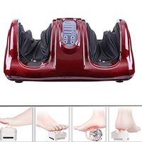 Electric Heating Foot Body Leg Massager, 110V-220V Shiatsu Kneading Rolling Vibration Machine Reflexology Calf Leg Pain Relief Relax
