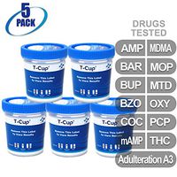 MiCare [5pk] - 12-Panel Multi Drug Test Cup (AMP/BAR/BUP/BZO/COC/mAMP/MDMA/MOP/MTD/OXY/PCP/THC with A3) #MI-TDOA-6125A3