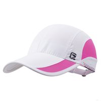 GADIEMKENSD Quick Dry Sports Hat Lightweight Breathable Soft Outdoor Run Cap (Classic Upgrade, White)