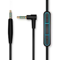 Aleicx Bose QuietComfort QC25 SoundTrue Headphones Replacement Audio Cable Cord for Bose QC25 Quiet Comfort Headphone with Mic Volume Control for iOS Android System (Black with Mic)