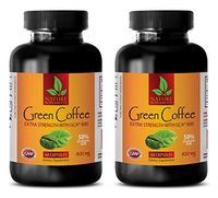 Weight Loss Supplements for Women - Green Coffee Bean Extract - Extra Strength GCA 800 MG - Green Coffee Extract Powder - 2 Bottles (120 Capsules)