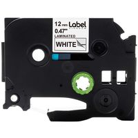 1-Pack Replace P Touch Label Tapes TZe-231 TZ-231 12mm 0.47 Inch Laminated White Tape Compatible with Brother P-Touch PTH110 PTD200 PTD400 PTD600, 26.2 Feet 8M