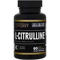 California Gold Nutrition, L-Citrulline, Kyowa Hakko, Japanese Sourced, Amino Acid, 500 mg, 60 Veggie Capsules, Milk-Free, Fish-Free, Gluten-Free, Peanut Free, Shellfish Free, Soy-Free, CGN