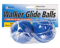 RMS Walker Glide Balls - A Set of 2 Balls with Precut Opening for Easy Installation, Fit Most Walkers (Blue)